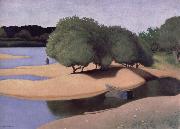 Felix Vallotton Sandbanks on the Lore oil painting